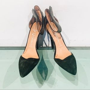 Jeffrey Campbell Ibiza Heels Black Leather Suede